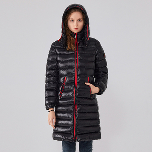 帝虎 羽绒服女款冬季中长款加厚 90%白鸭绒服 2025年新款时尚女士