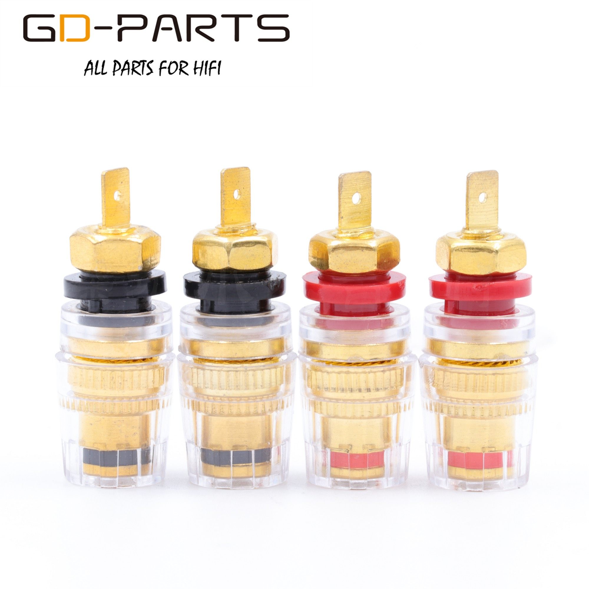 纯铜镀金喇叭接线柱 4mm音响音箱功放香蕉座 迷你水晶接线柱端子,影音电器,端子,淘宝优惠券,粉丝福利购,淘宝优惠卷