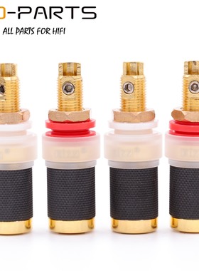 EIZZ 纯铜镀金接线柱胆机功放音箱香蕉插座喇叭插头母座接线端子