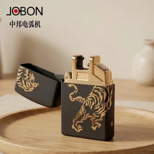 中邦电弧打火机高档个性翻盖脉冲