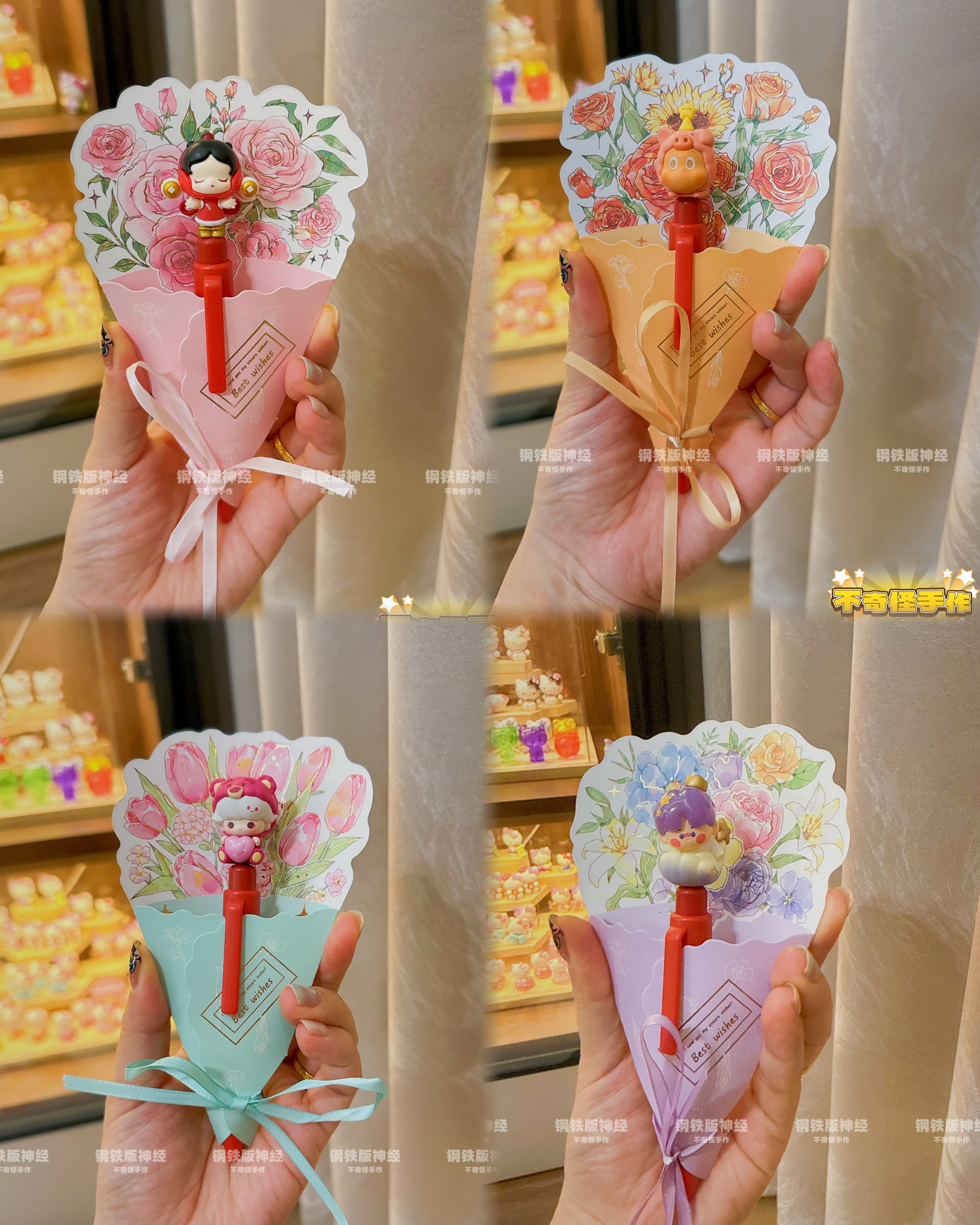 笔芯笔杆同色！神经手作正品嘎子中性笔