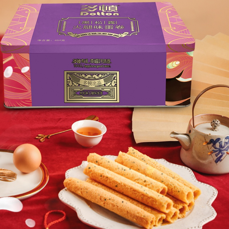 多顿黑松露火腿味蛋卷零食礼盒