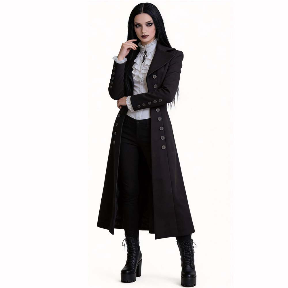 中世纪文艺复兴女式哥特复古双排Cosplay男装/