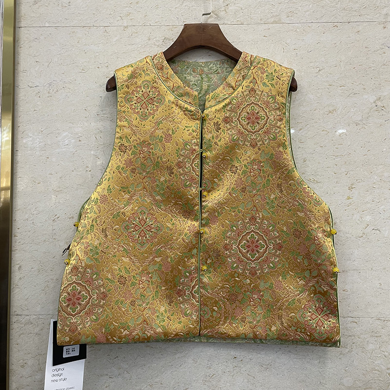 2026春季新款两面穿新中式国风绣花马甲宽松保暖上衣马夹女268,女装/女士精品,马夹,淘宝优惠券,粉丝福利购,淘宝优惠卷