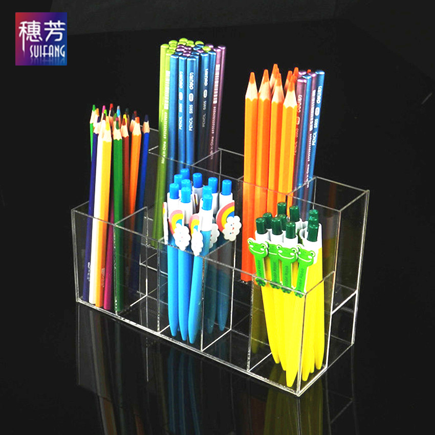文具店收纳笔盒亚克力全透明