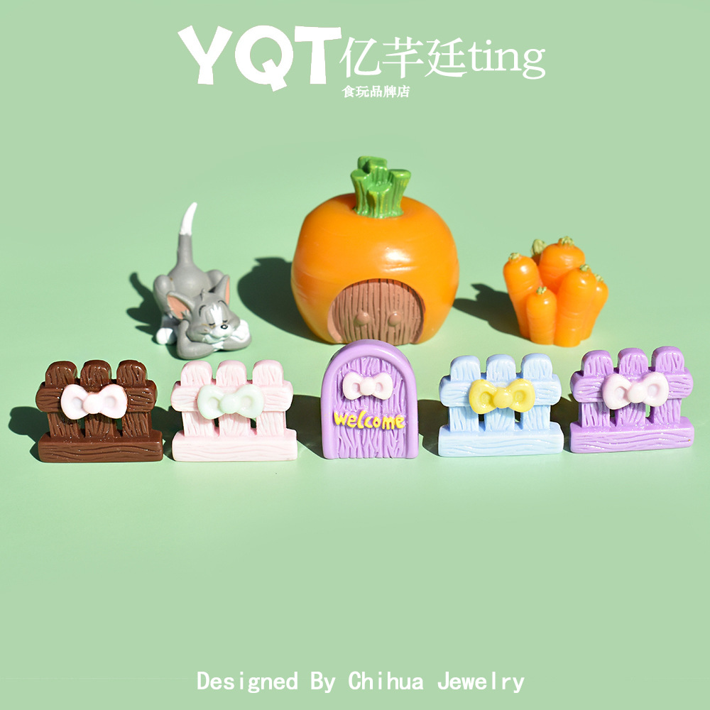 满19.8米包邮马卡龙色蝴蝶结栅栏小拱门diy奶油胶配件娃娃屋摆件