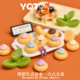 YQT迷你奶油占花饼干diy树脂微缩食玩配件娃屋dollhouse造景装 饰
