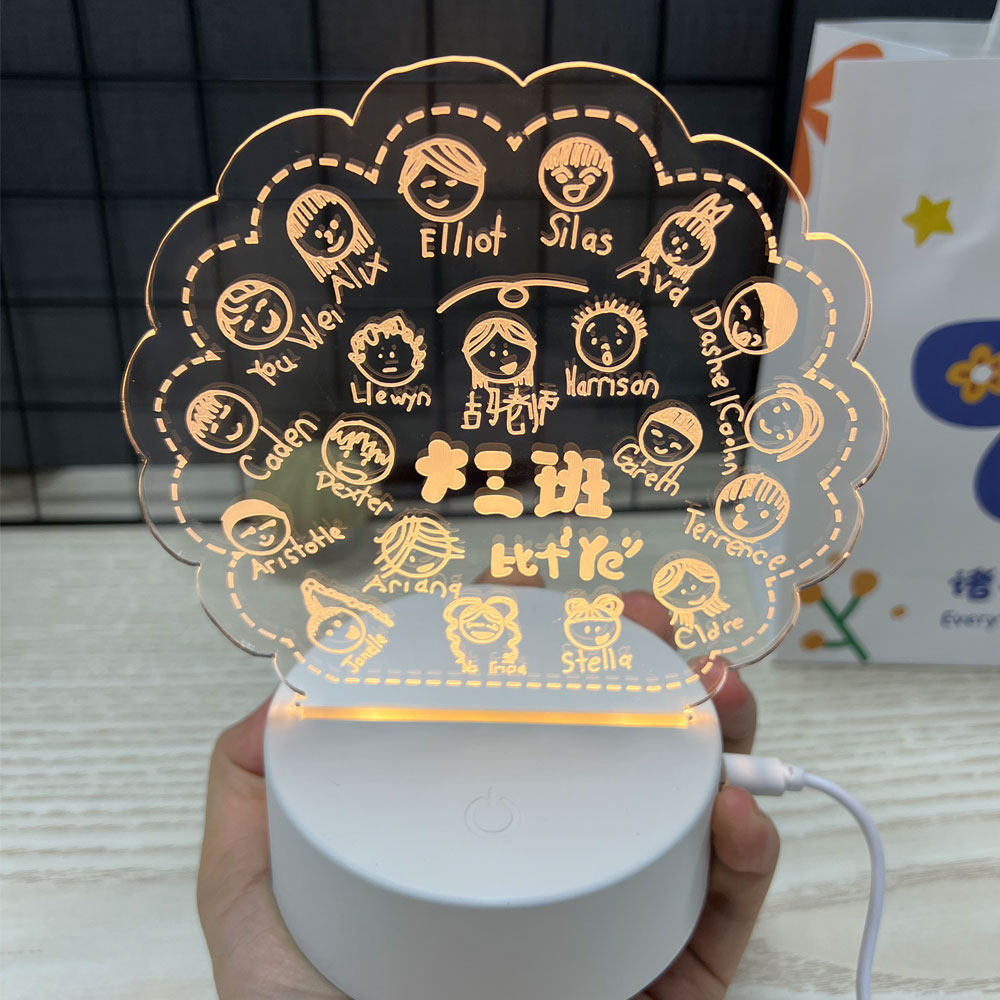 自画像小夜灯定制毕业礼物
