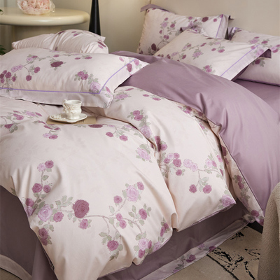 床单款四件套全棉美式田园