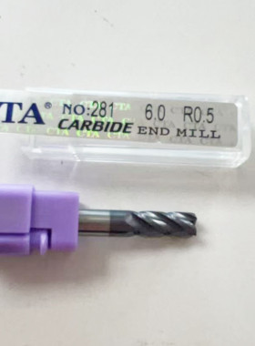 CTA全钨钢高硬度圆鼻R角铣刀螺旋角35°TiALN涂层NO280 NO281 RHD