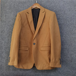 国专品 男款毛呢面料 修身款休闲西服外套 特价