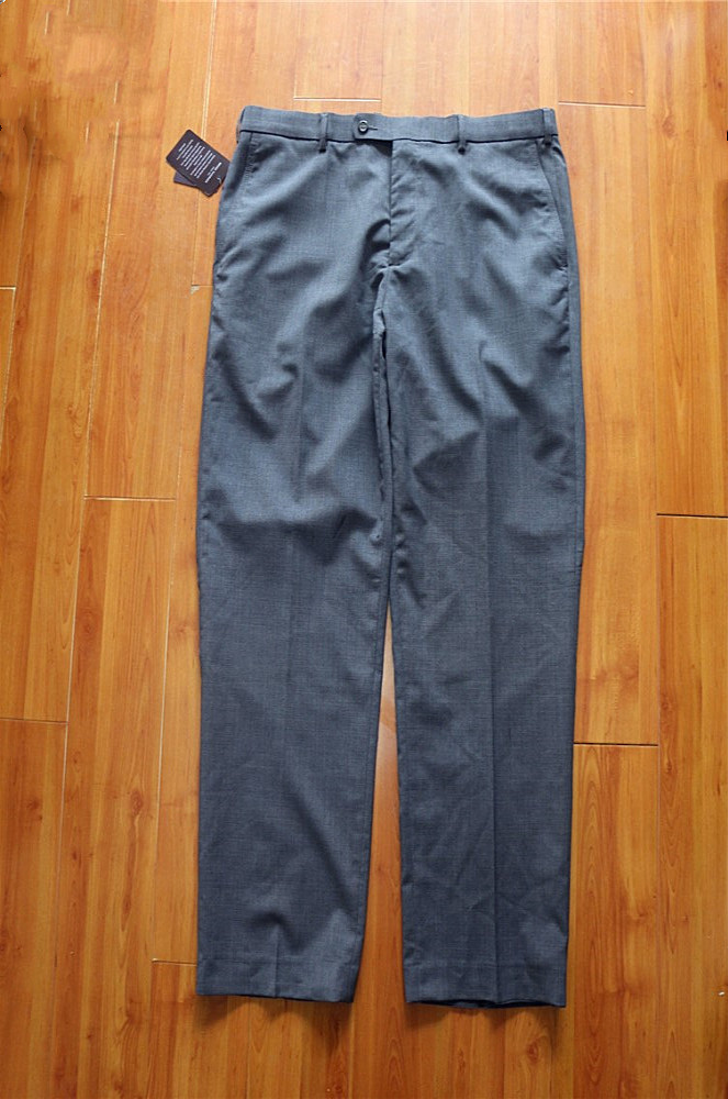 西裤精致大叔英国经典款斜插袋