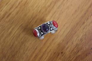 西藏尼泊尔工艺饰品纯手工藏式戒指环女西藏戒指藏饰戒指包邮免邮