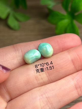 天然原矿绿松石高瓷精工特色小随形手串手链配饰配珠