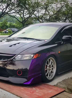 台产8代思域改装FD2 TR大小包围一体中网 FA1前杠保险杆配JS前唇