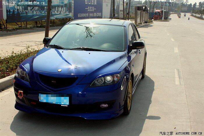 台产:08款进口两厢马自达3改装小包围前唇侧裙后mps尾翼装饰前铲