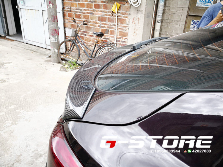 마쓰다 CX-4 수정된 탄소 섬유 후면 윙 장식 센터 윙 CX4 테일 박스 커버 카나드 작은 주변 상단 날개