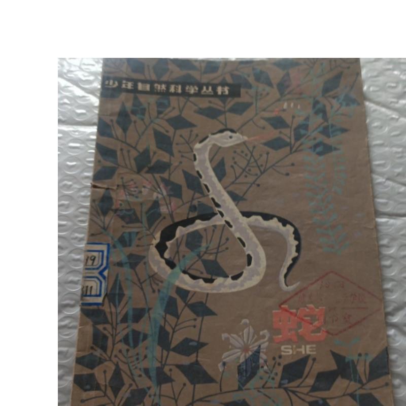 正版旧书 蛇 少年自然科学丛书 谢占泰 少年儿童出版 原版老书籍