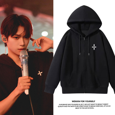 梓渝同款音乐节周边连帽衫卫衣