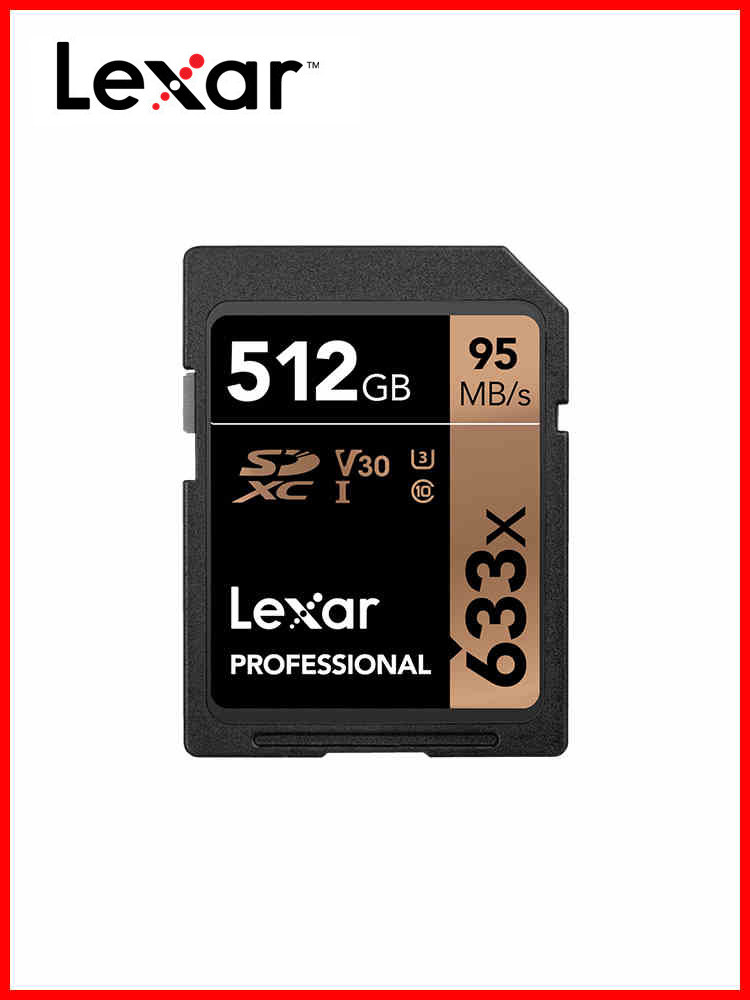 lexar雷克沙 633x 512g sd卡单反闪存储卡尼康数码相机高速内存卡