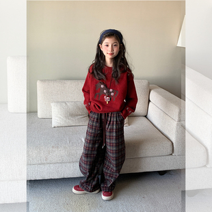 【马上红】西西家女童2025冬季新款加厚毛衣儿童过年针织衫JXS211