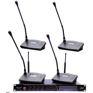 bjsound 一拖四专业无线麦克风 博捷WMC36无线会议话筒