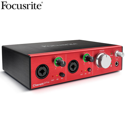 Focusrite Clarett 2Pre苹果专业雷电声卡音频接口行货包邮