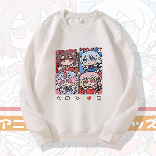 东方project雾雨魔理沙博丽灵梦二次元动漫周边外套卫衣cos服痛衣