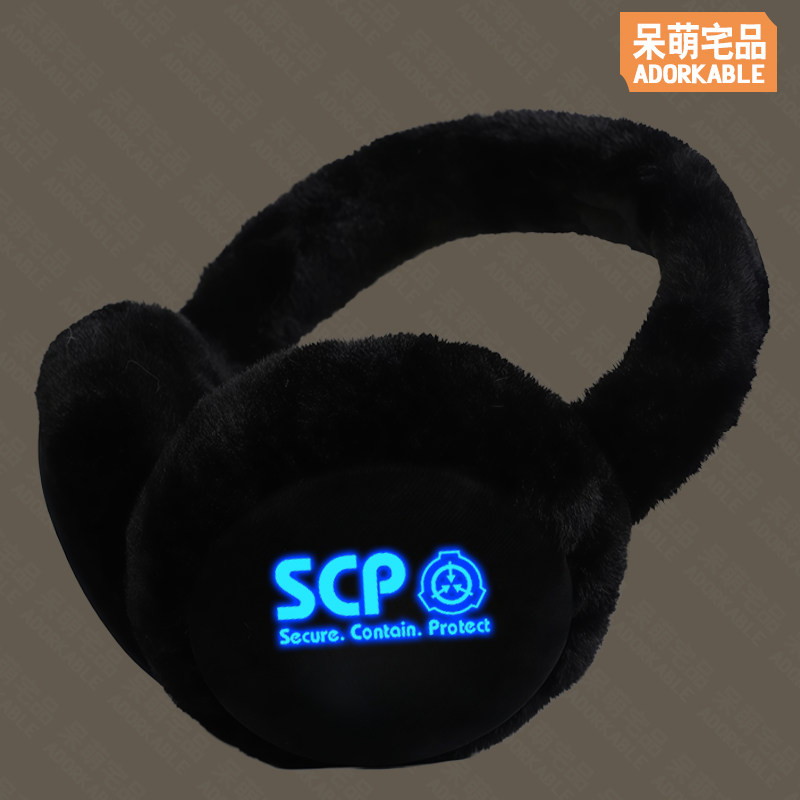 SCP基金会机动特遣队九尾狐保暖耳套毛绒加厚耳罩耳包护耳朵冬季