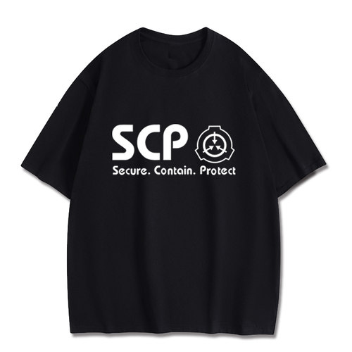 SCP基金会动漫衣服周边机动特遣队日系纯棉二次元短袖t恤男女夏季