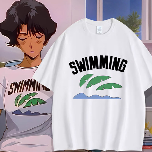 漂泊的流浪小子动漫周边速水鲇子同款cos短袖T恤男女夏季衣服上衣
