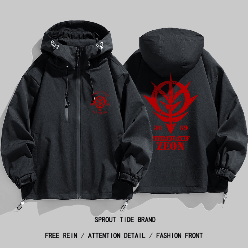 机动战士高达吉翁公国军衣服gundam夹克外套动漫周边二次元冲锋衣