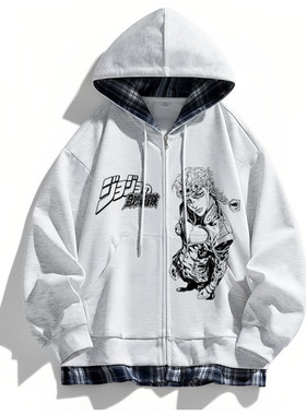 jojo的奇妙冒险衣服二次元动漫周边男学生外套连帽卫衣cos服痛衣