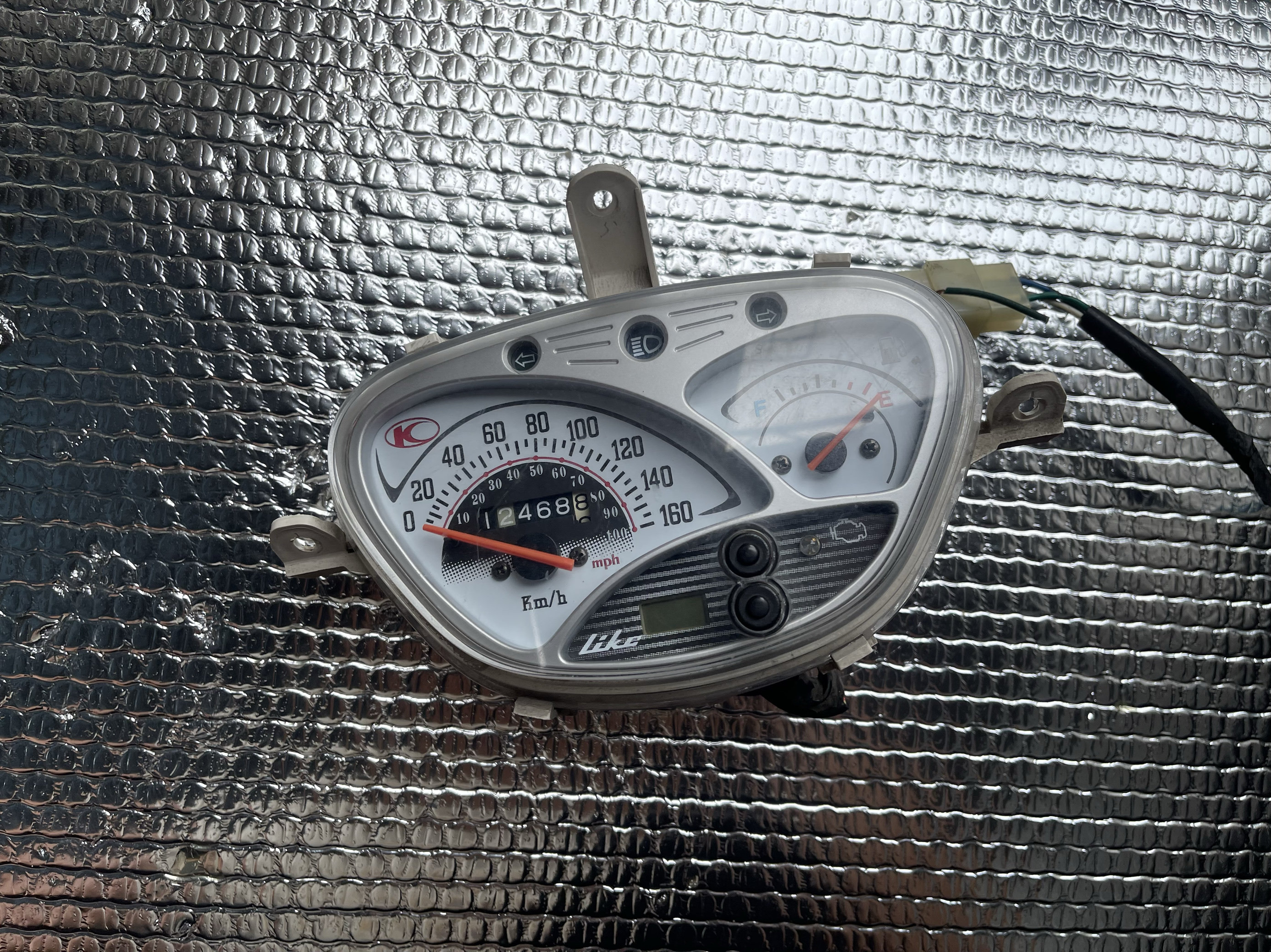 光阳like180 光阳莱克180复古踏板原装里程表油表