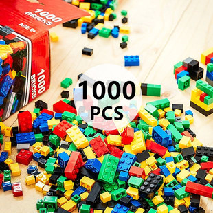 现货 Building Blocks 1000PCS 基础版DIY小颗粒积木 可兼容乐高