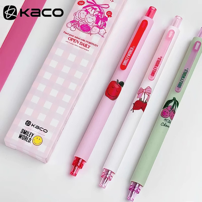KACO水果甜心箐点3支装中性笔