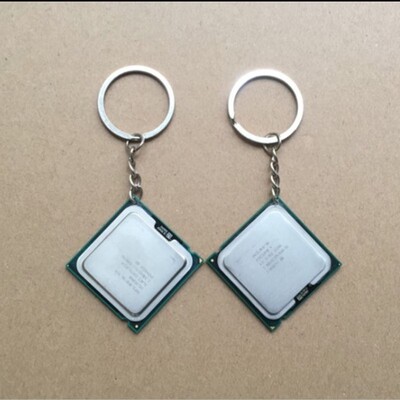 包邮Intelcpu钥匙扣挂件图拉丁