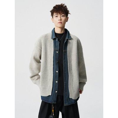 SHIJOIN方寸先生屌丝文艺男東崛pd大人NOLOGO宽松针织衫休闲毛衣