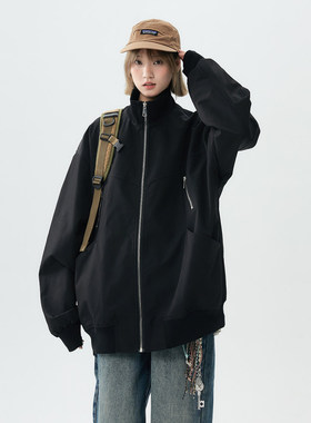 NORELIGION悟空有货東崛NOLOGO白糖玫瑰emeisa立领工装飞行员夹克