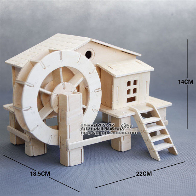 나무 조립 고대 중국 건물 모델 하우스 3DIY 캐빈 교육 장난감 수제 성인 입체 퍼즐 선물
