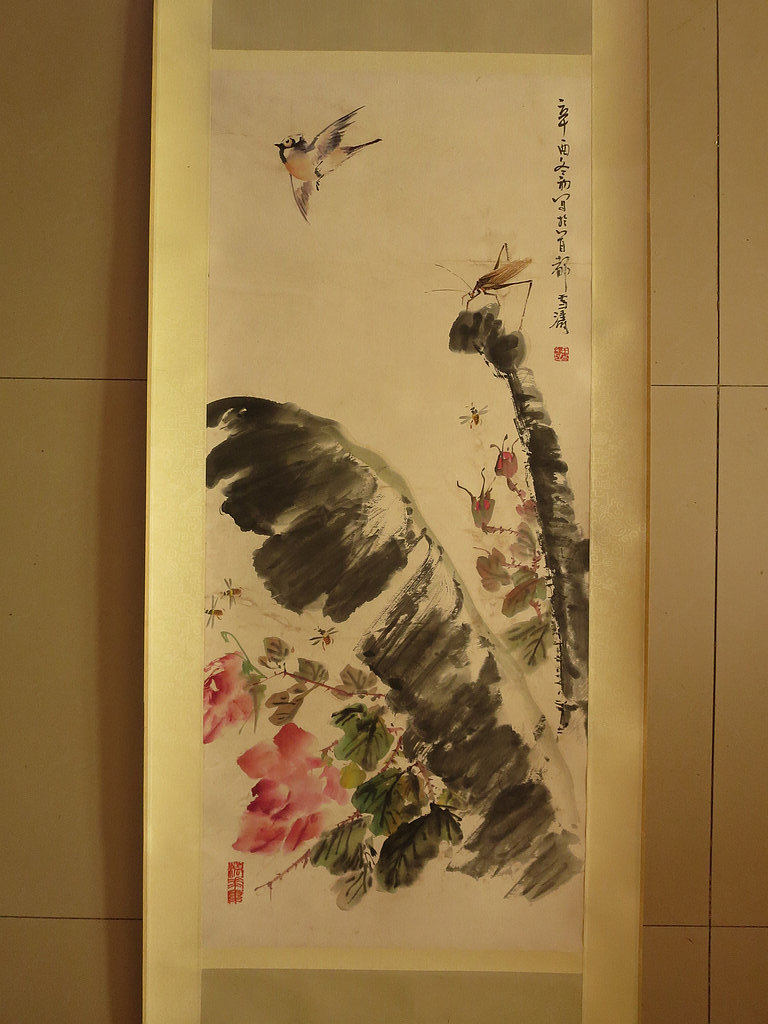 王雪涛燕子传统水墨捡漏收藏玄关手绘国画办公室书房字画客厅挂画