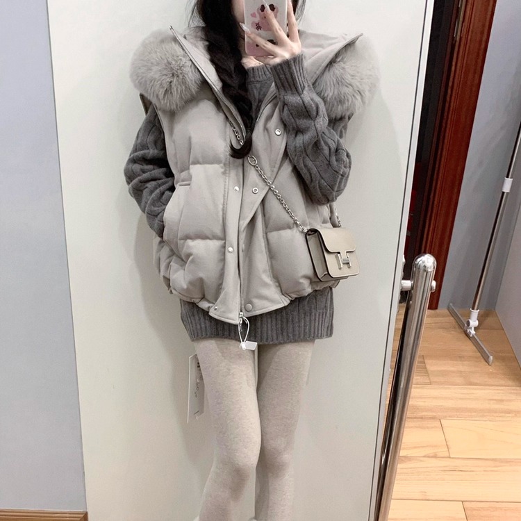 大姐姐同款新贵风格羽绒马甲冬季