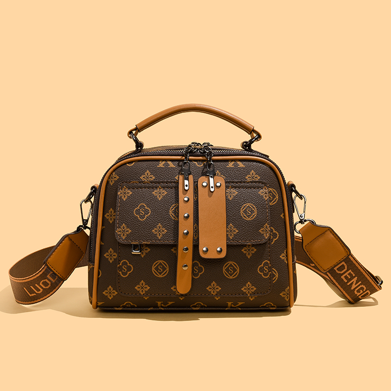 高级感百搭女士手提包2025新款百搭复古高级质感单肩斜挎包小方包