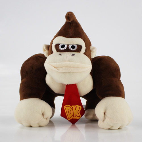 19CM/25CM Donkey Kong 小金刚戴帽猩猩毛绒DK猴子玩偶公仔玩具