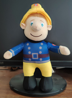 蓝色消防员山姆 Fireman Sam 儿童毛绒玩具公仔礼物