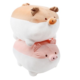 柴犬公仔柯基玩偶毛绒玩具猪猪抱枕可爱床上抱枕女生睡觉小猪娃娃