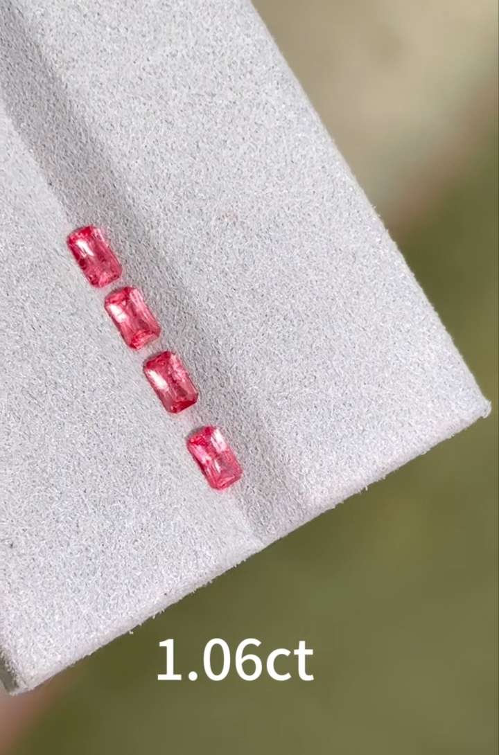 只卖2天大漏秒杀帕帕颜色尖晶石 玻璃体！1.06克拉！配国际证书！