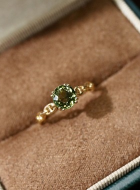 天然18k碧玺戒指1.16ct天然的宝石！总重1.34g，附证书