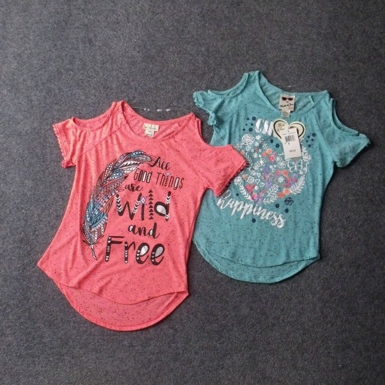 印花棉童装t恤衫短袖夏季