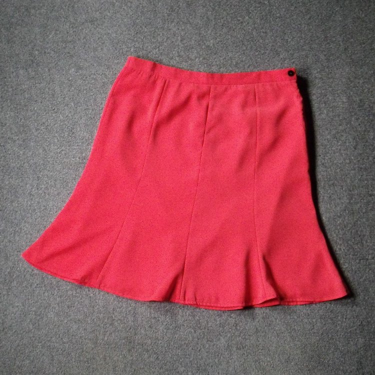9752-外贸法国原单大码气质中长款垂顺笔挺OL日常八片拼接鱼尾裙